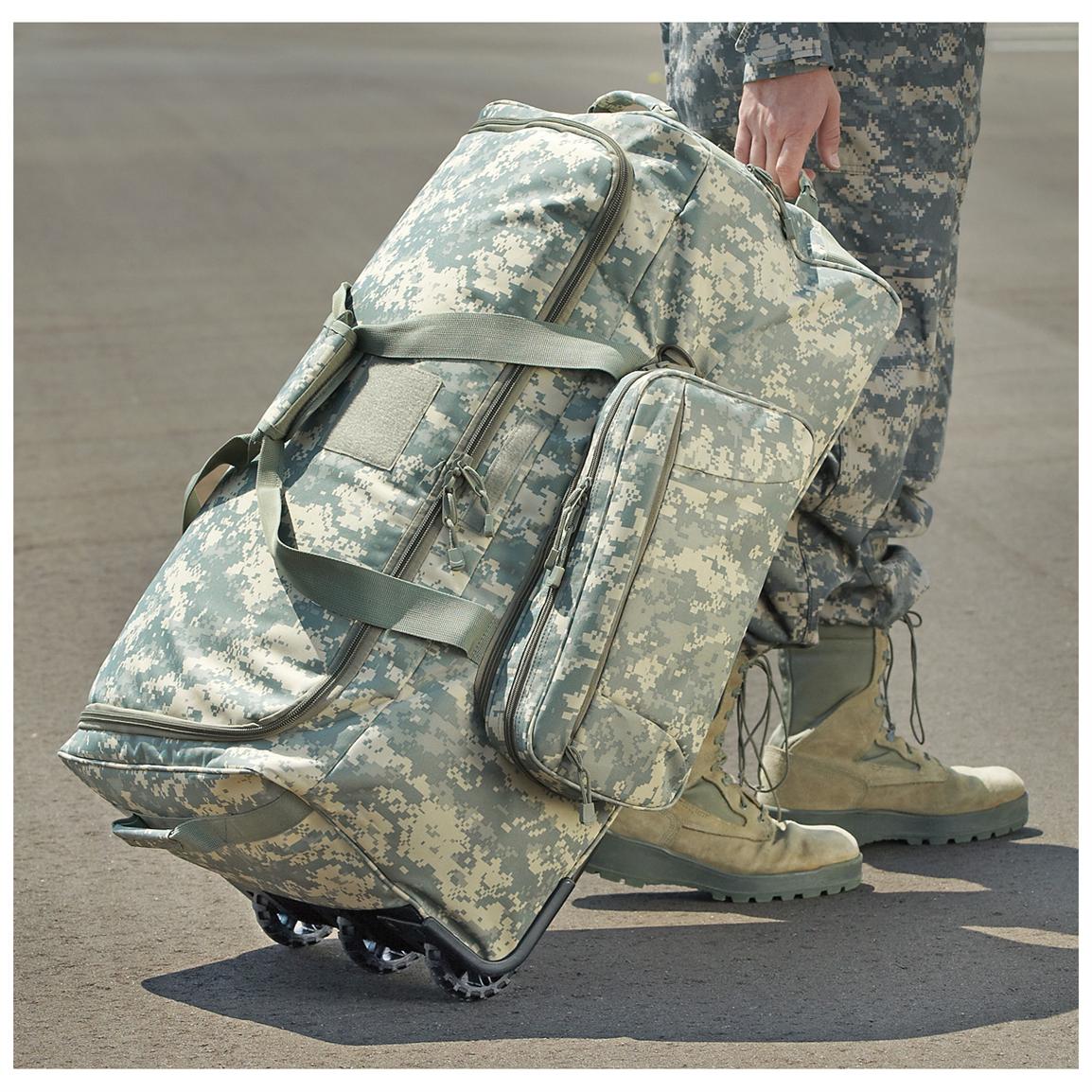 Military surplus - style Tactical Trolley Bag, Army Digital - 228485, Duffle Bags at Sportsman&#39;s ...