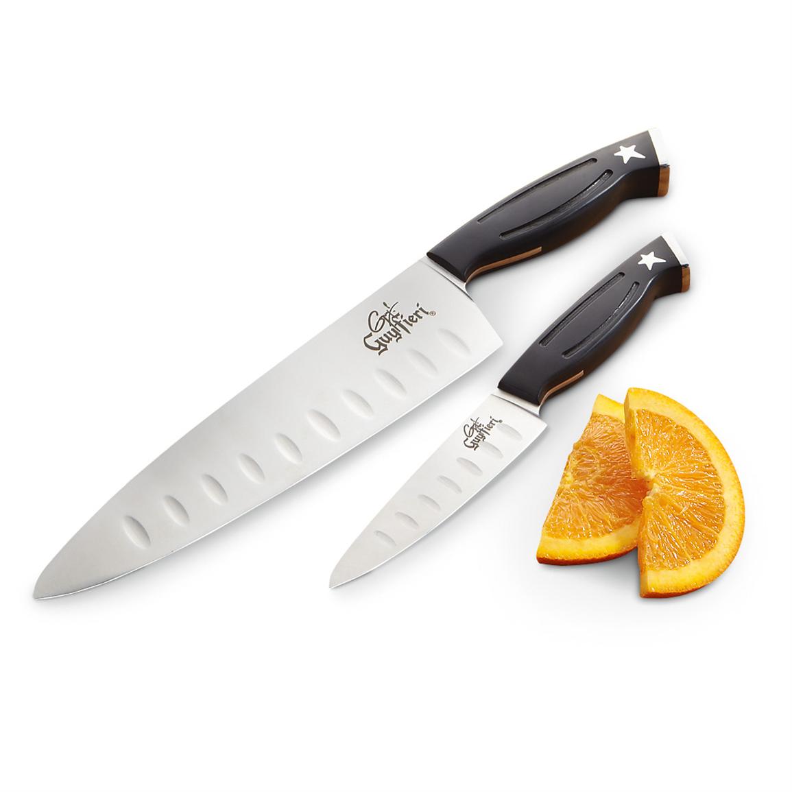 2 Pc Guy Fieri Knuckle Sandwich™ Knife Set 229234 Kitchen Knives At Sportsman S Guide