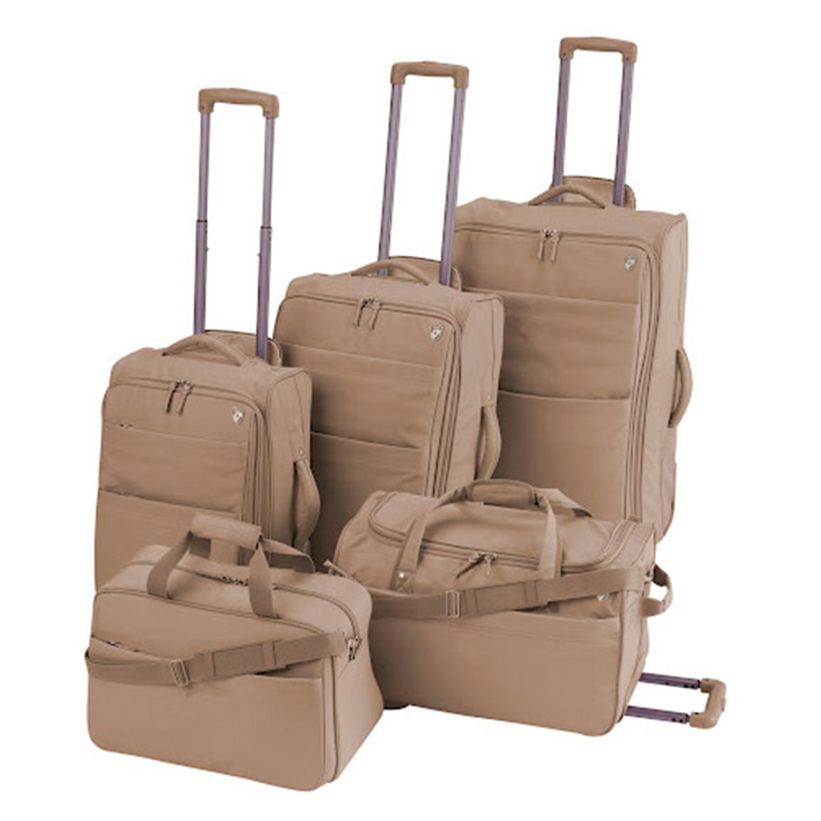 set of 5 suitcases