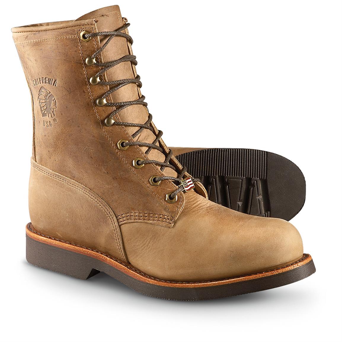 chippewa steel toe work boots