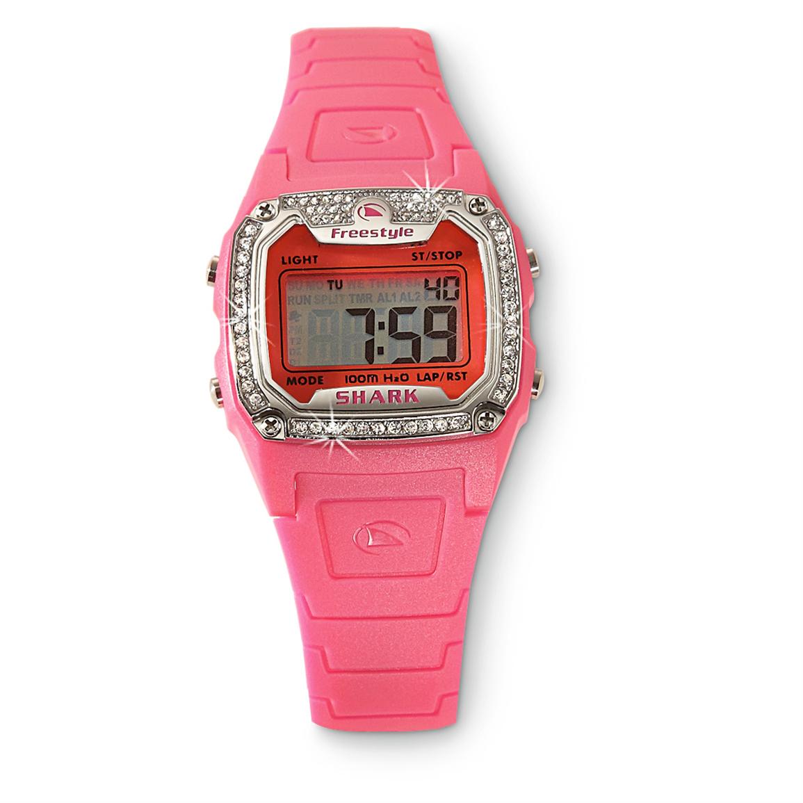 Women's Shark® Freestyle Digital Watch, Pink - 233615, Watches at