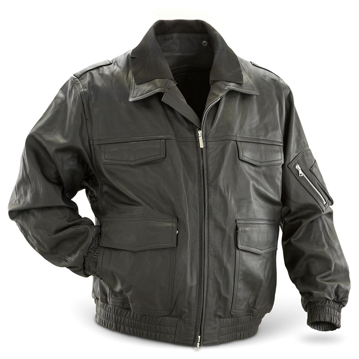 Police Leather Jacket 46