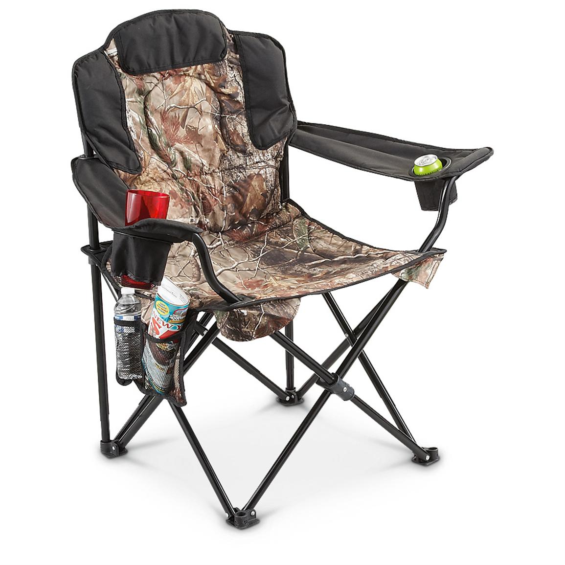 Guide Gear Heavy Duty Folding Camo Camp Chair, 500-lb.Capacity - 234549