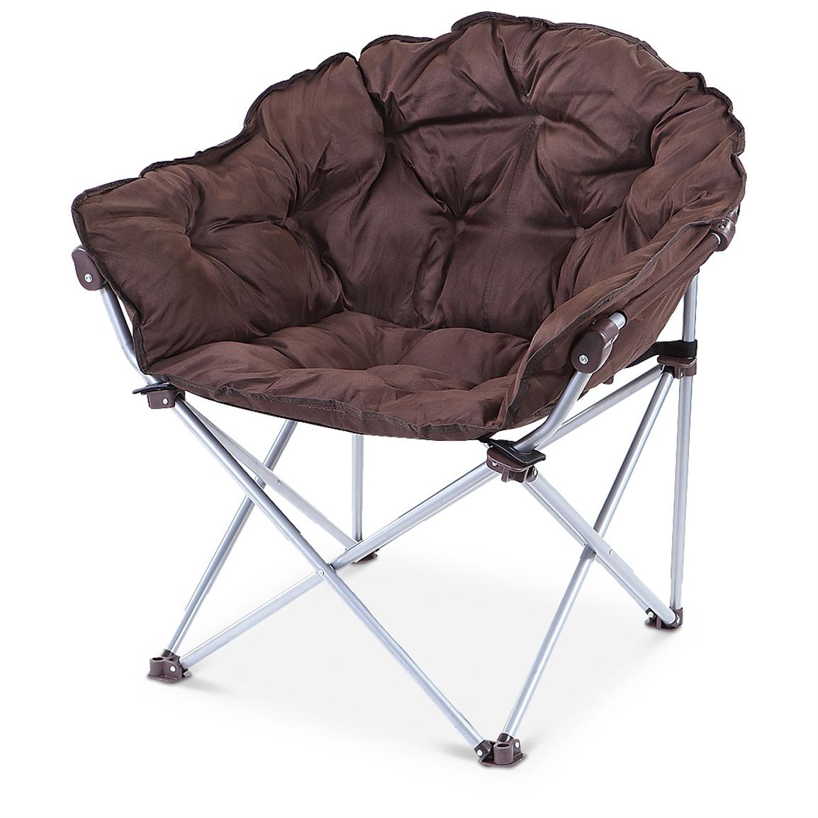 MAC Sports® Padded / Foldable Club Chair, Chocolate