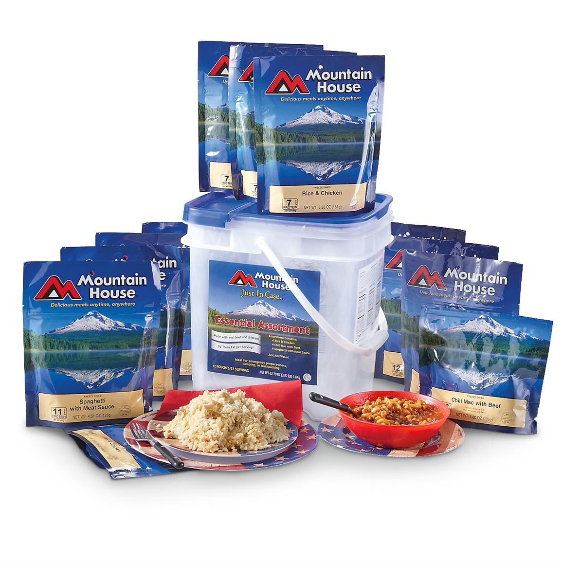 Mountain House Essential Long-term Food Bucket - 234721, Survival Food
