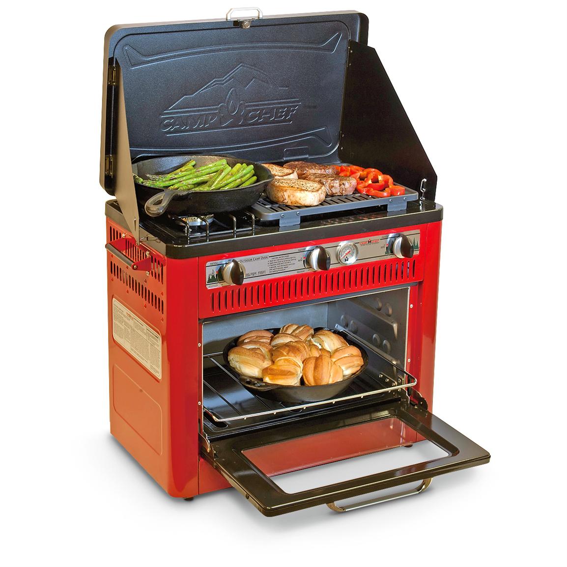 Camp Chef® Outdoor Camp Oven With Grill 235324 Stoves At Sportsman S