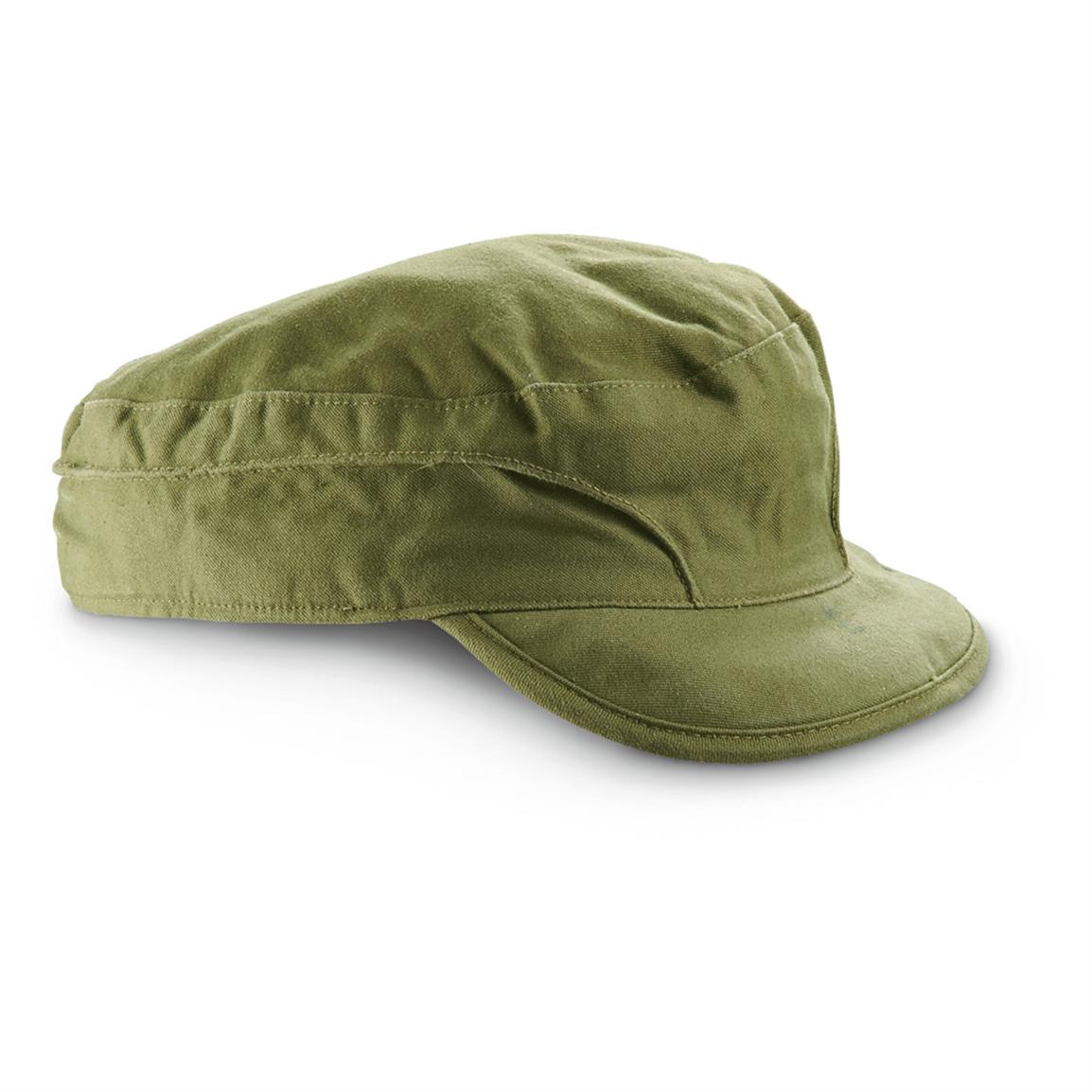 4 New Danish Military Surplus Field Caps Olive Drab 282244 Hats