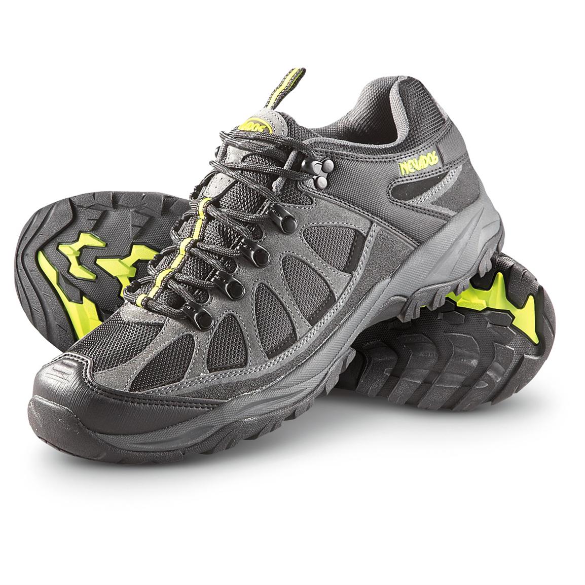 Men's Nevados® Fissure V4172M Low Hikers, Black / Iron Gray / Lime