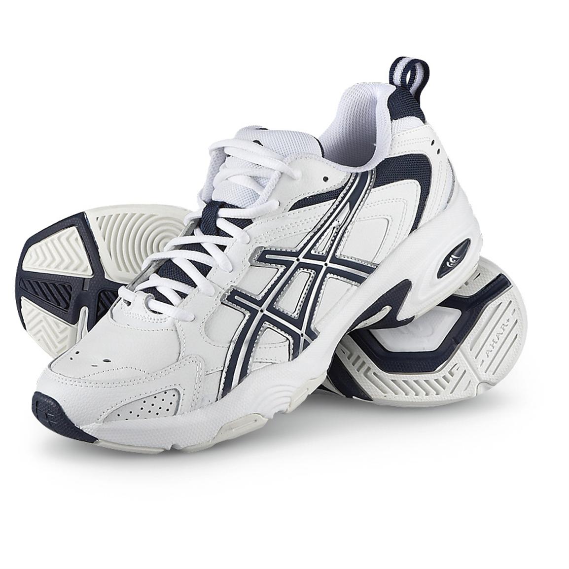 Men&#39;s ASICS® GEL-TRX® Trainer Athletic Shoes, White / Navy - 297285, Running Shoes & Sneakers at ...