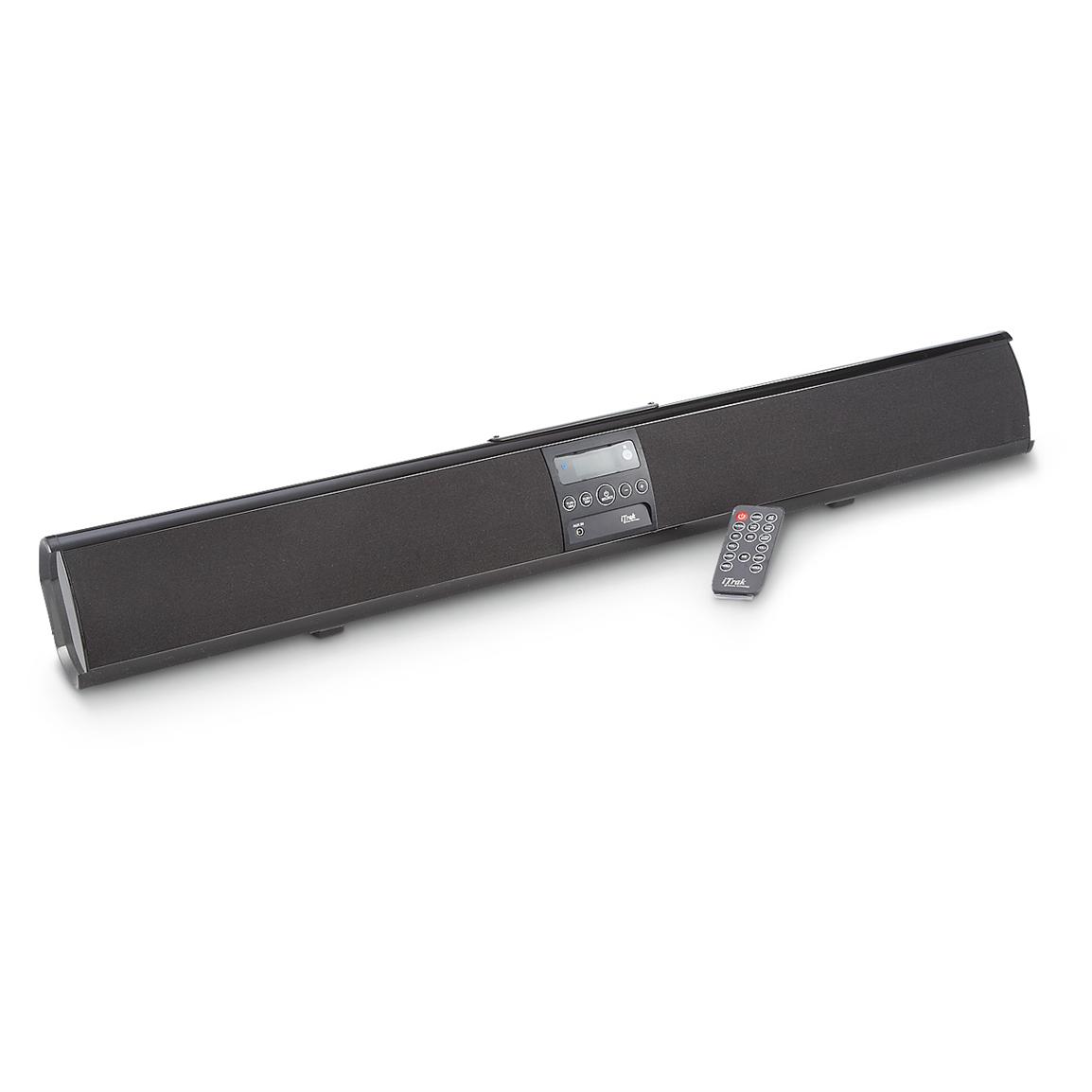 iTraK Bluetooth Soundbar with Tuner and Remote, Black