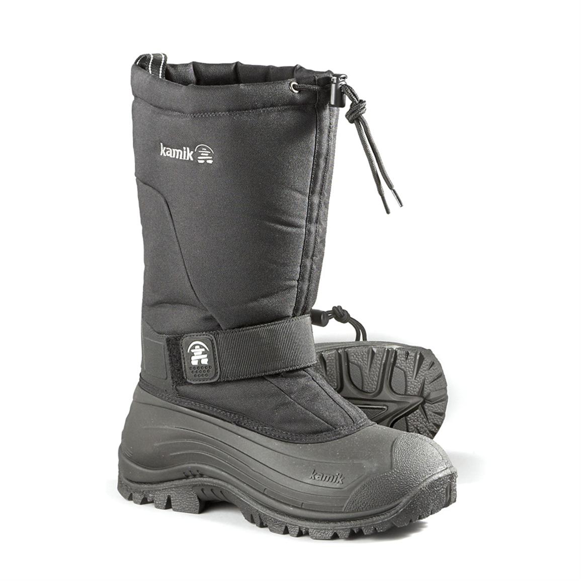 Kamik Greenbay Men&#39;s Waterproof 4 Winter Boots, Black - 299518, Winter & Snow Boots at Sportsman ...