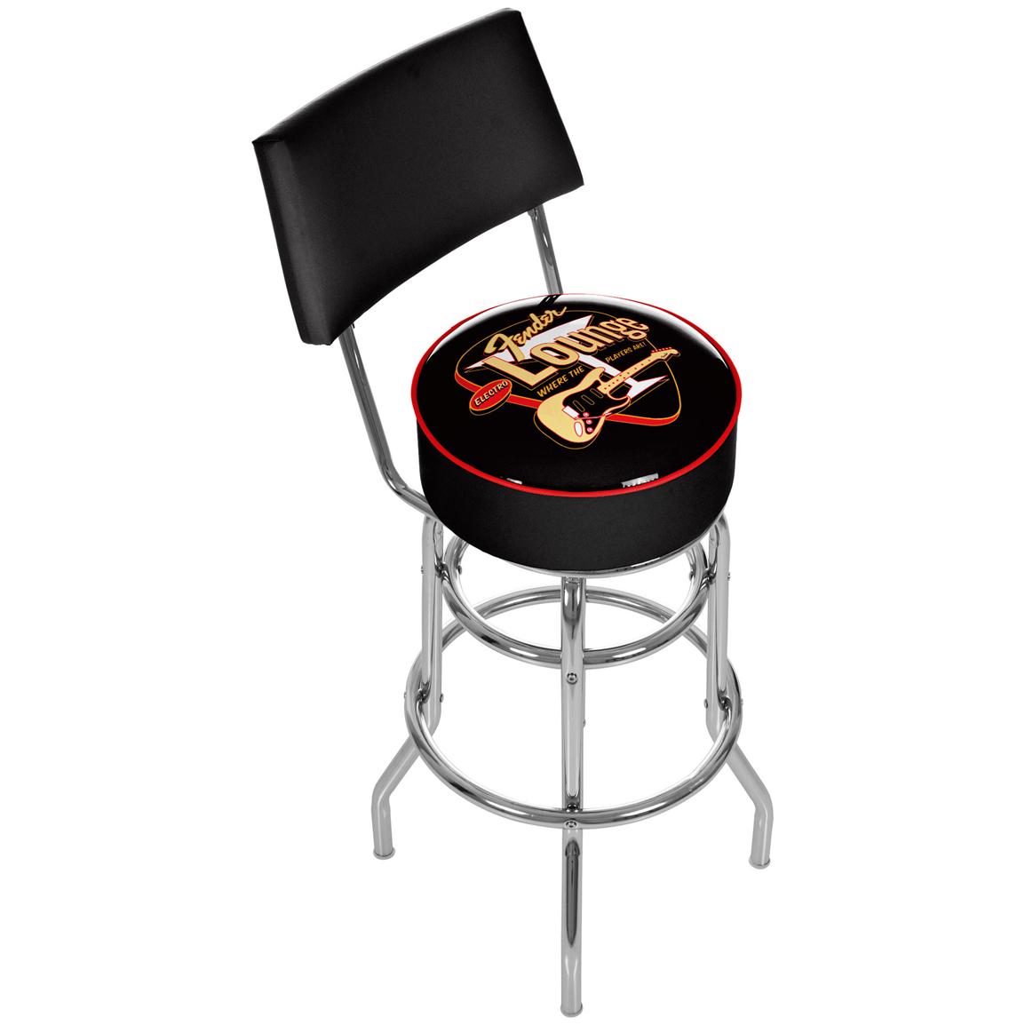 Fender® Padded Bar Stool with Backrest - 300063, at Sportsman's Guide1154 x 1154