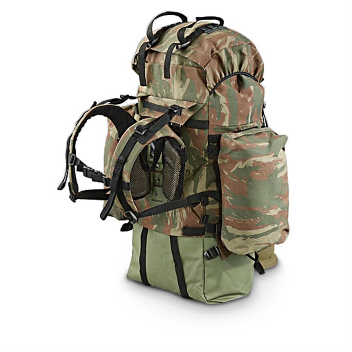 Extra-large Military-style Rucksack, Mediterranean Camo - 301106, Rucksacks & Backpacks at ...