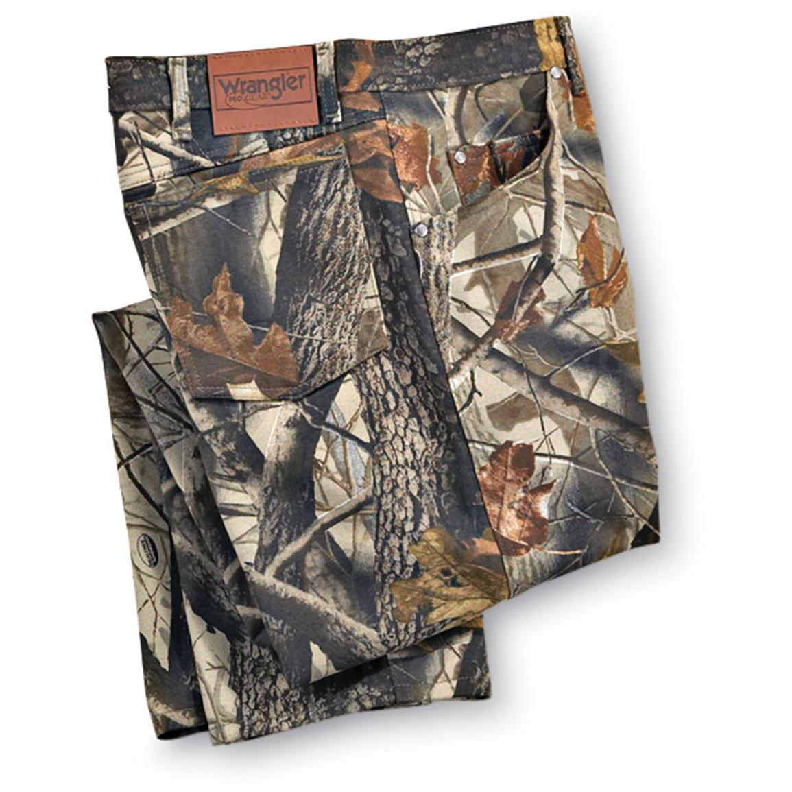 wrangler pro gear insulated camo jeans