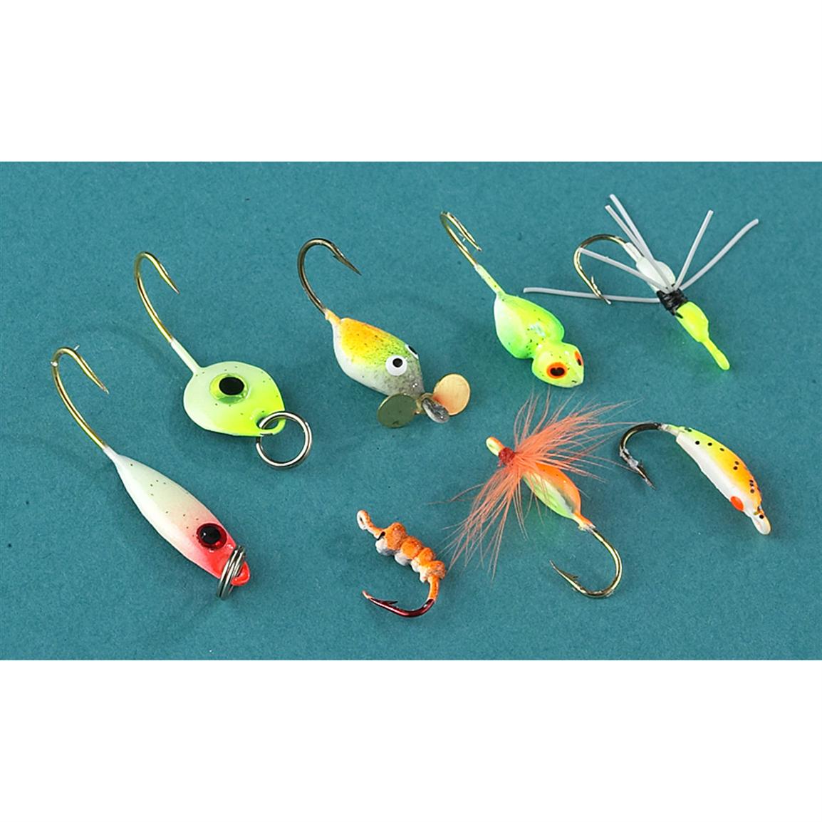 JB Lures Size 8 8 Pc. Panfish Ice Fishing Kit 40103