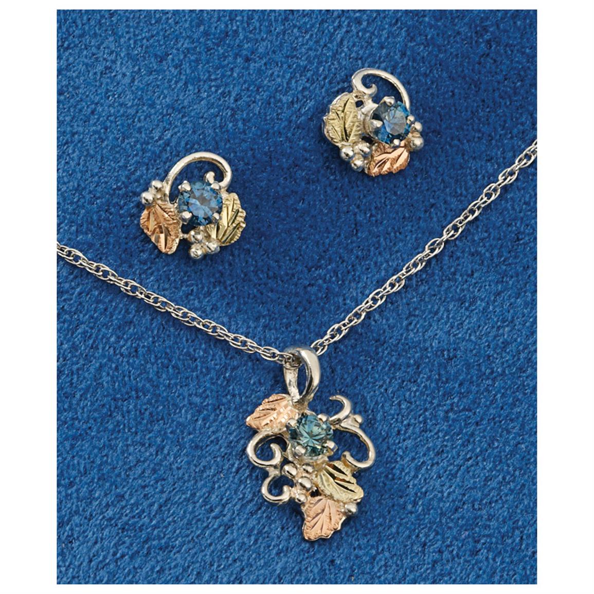 Landstrom's® Black Hills Gold Sapphire Necklace - 421146, Jewelry at