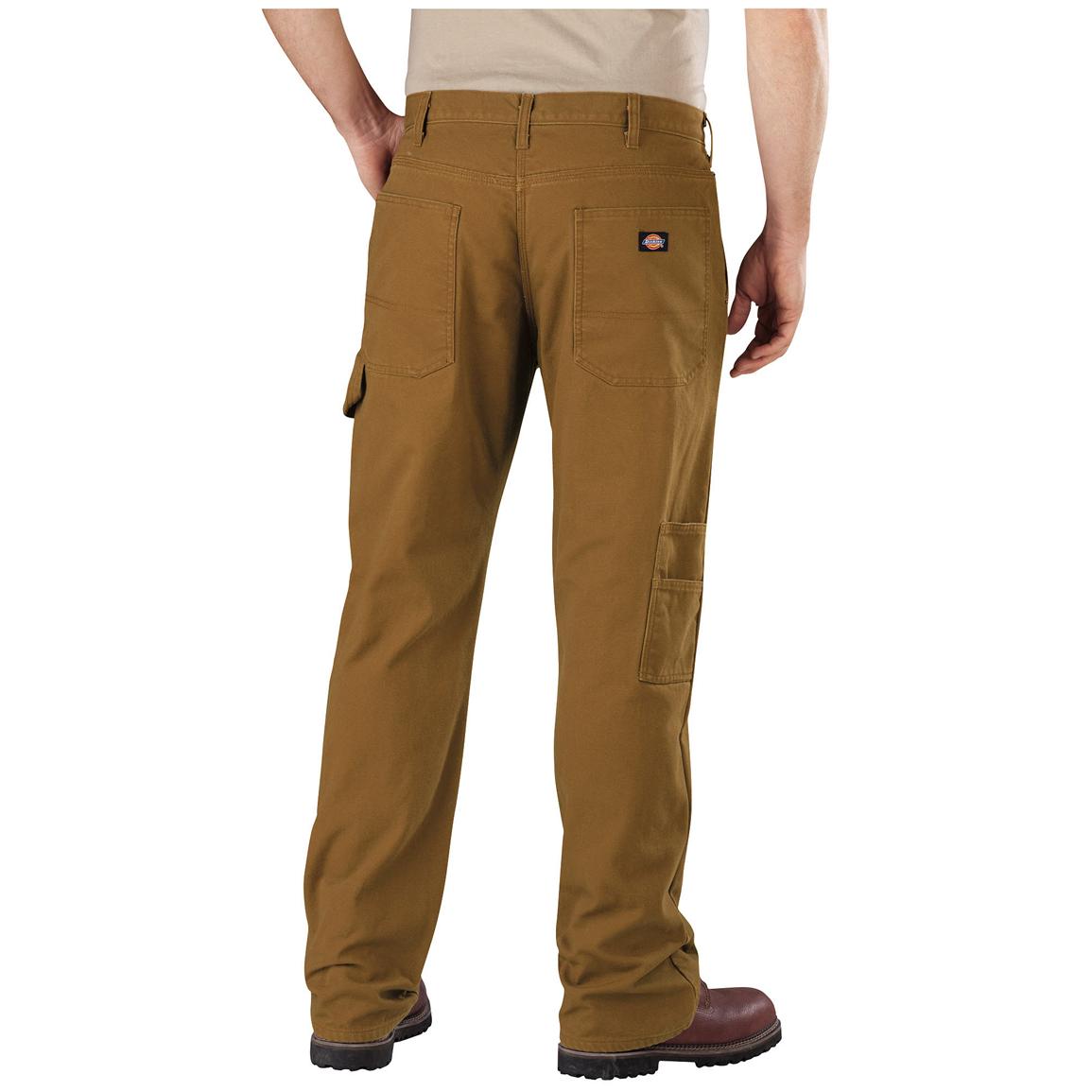 Men's Dickies Relaxed Straight Fit Flannel-lined Carpenter Jeans