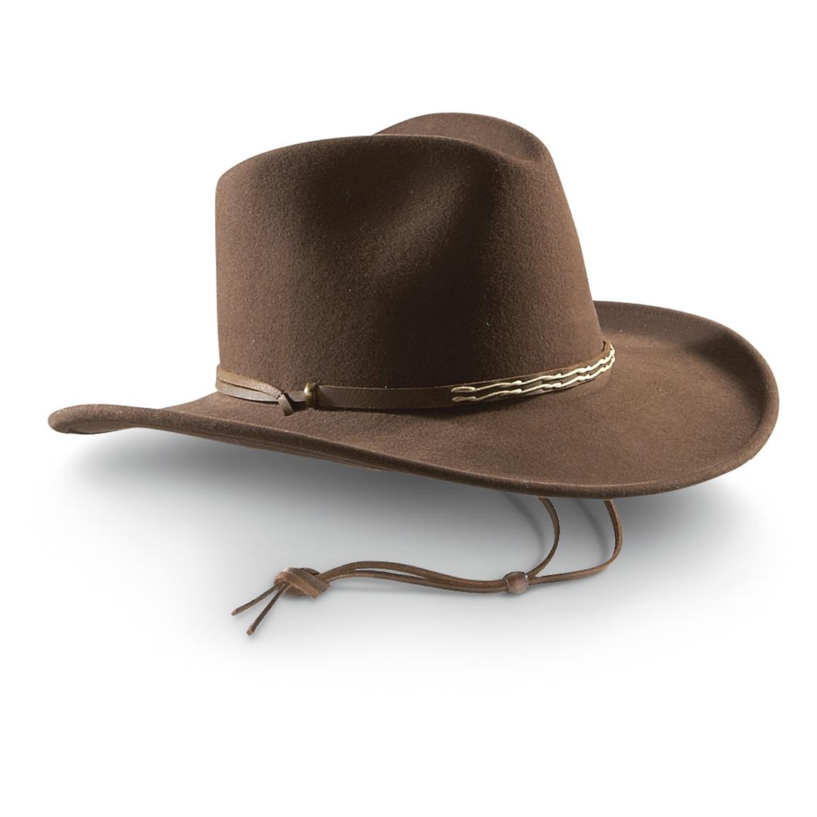 Bailey® Orbell Lite Felt Cowboy Hat Brown 421675 Hats And Caps At
