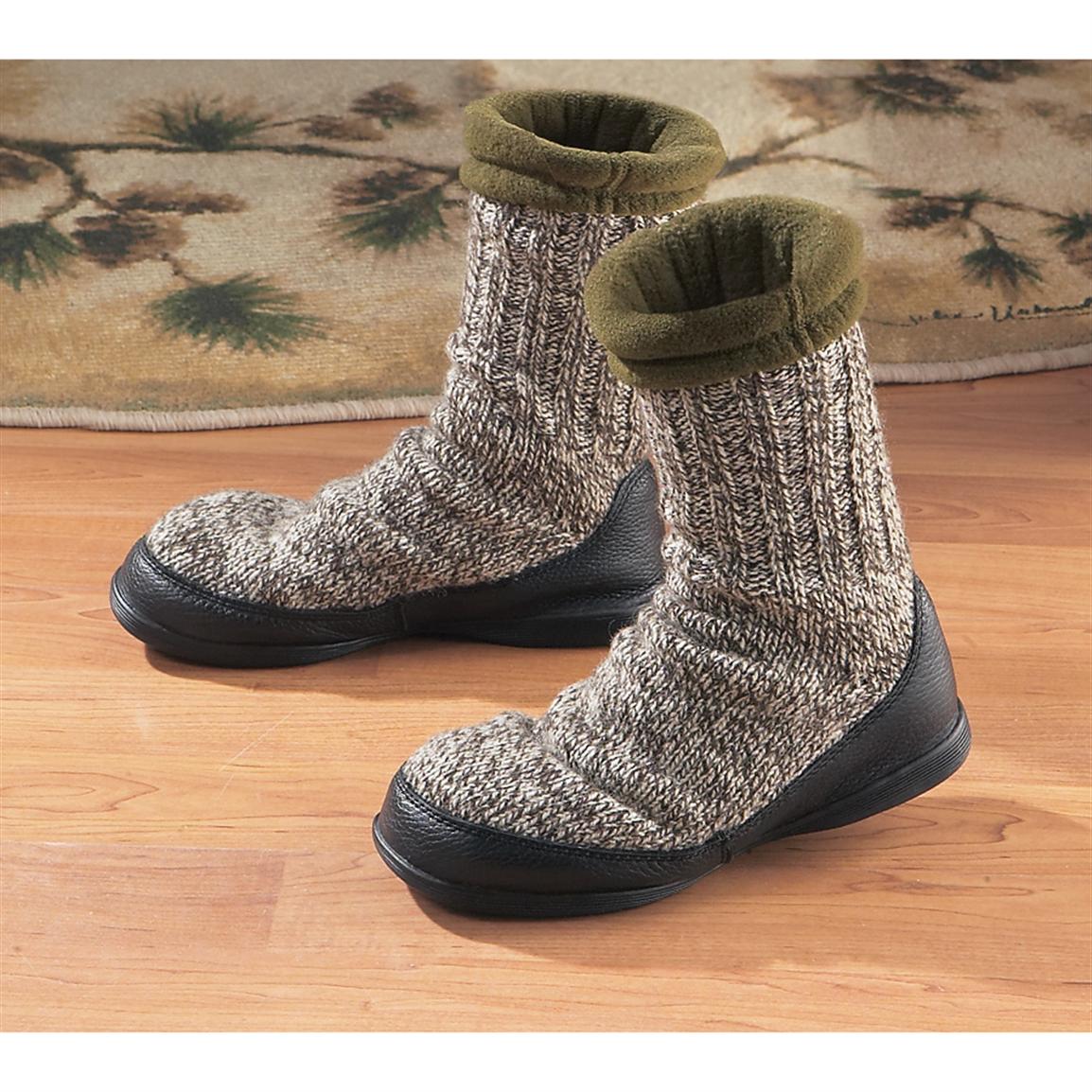 Women&#39;s Acorn™ Slipper Socks, Brown - 46143, Slippers at Sportsman&#39;s Guide