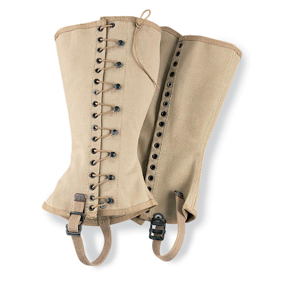 Used WWII Era G.I. Gaiters 93175, at Sportsman's Guide