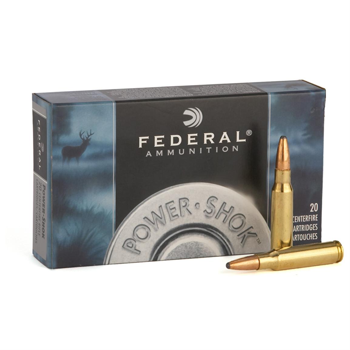 Federal Power Shok 8mm Mauser SP 170 Grain 20 Rounds 97335 8mm Ammo At Sportsman s Guide
