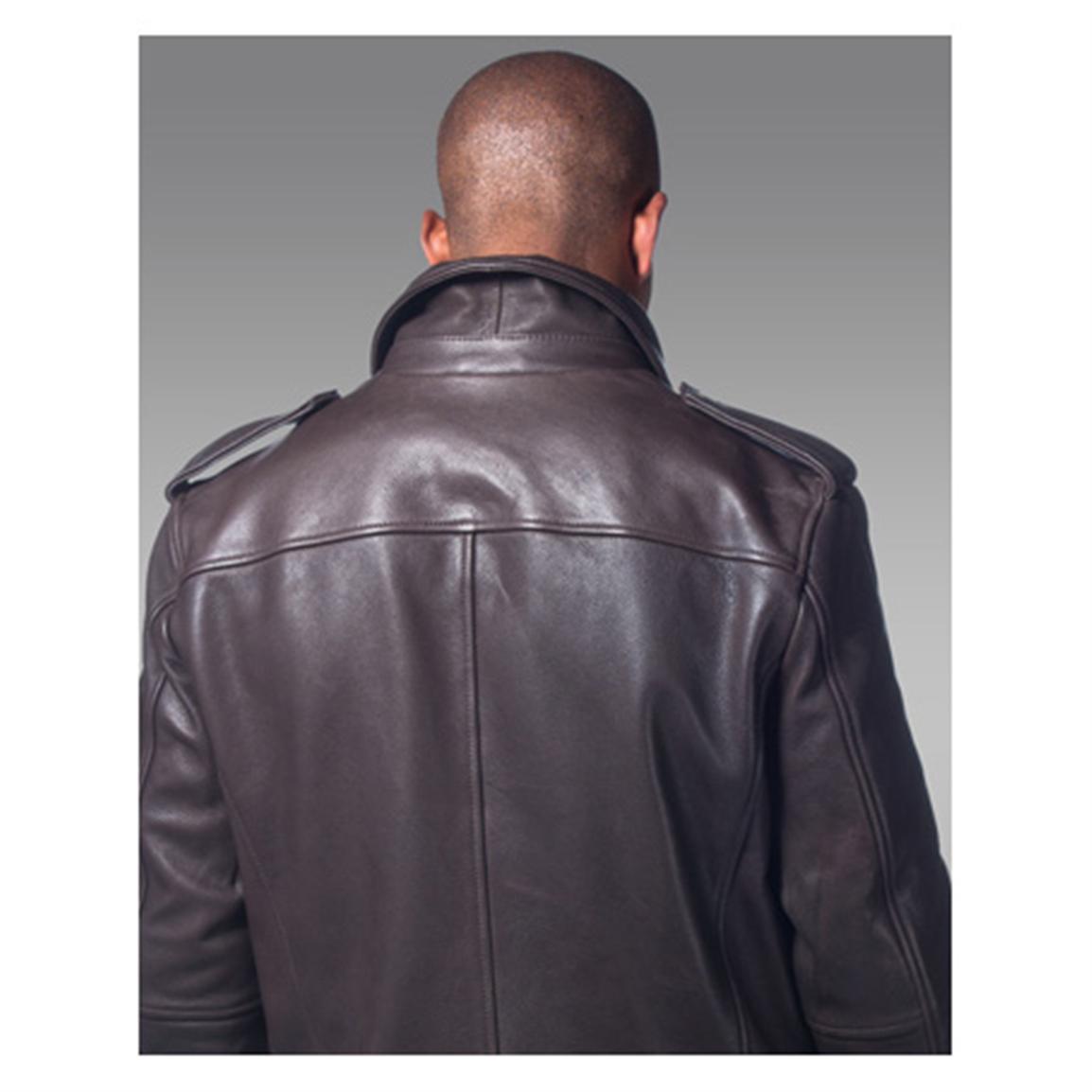 Men&#39;s Whet blu Leather Bomber Jacket, Mahogany - 578734, Insulated Jackets & Coats at Sportsman ...