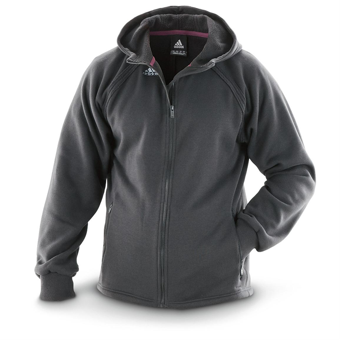 Adidas® Fleece Full-zip Hooded Sweater / Jacket - 579463, Sweaters at
