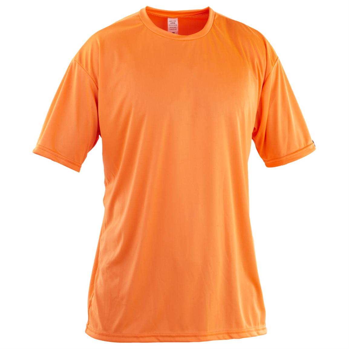 Men's WSIÂ® Microtech Blaze Orange Loose Short-sleeved Shirt - 580929, T-Shirts at Sportsman's Guide