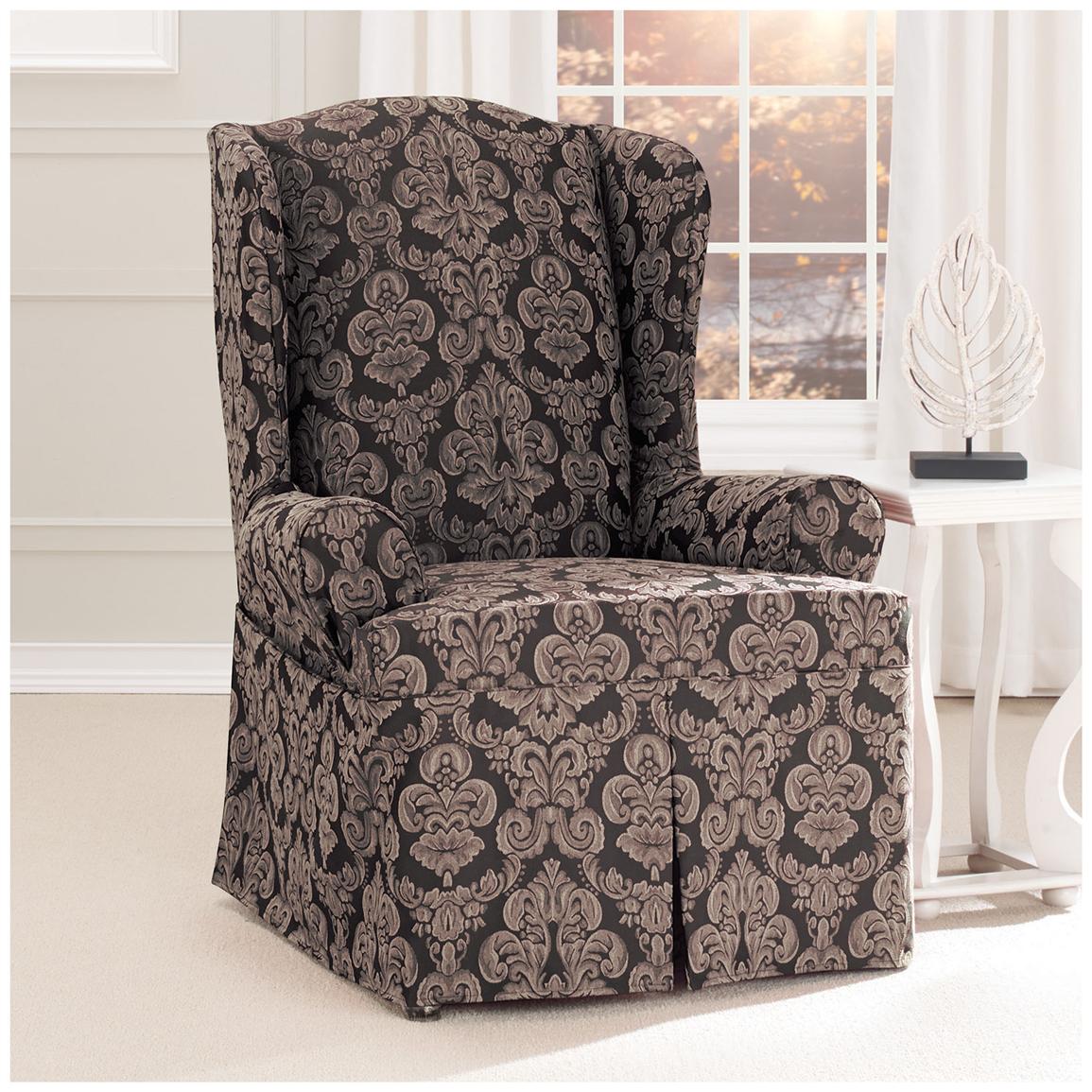 Sure Fit® Middleton Wing Chair Slipcover - 581238 ...