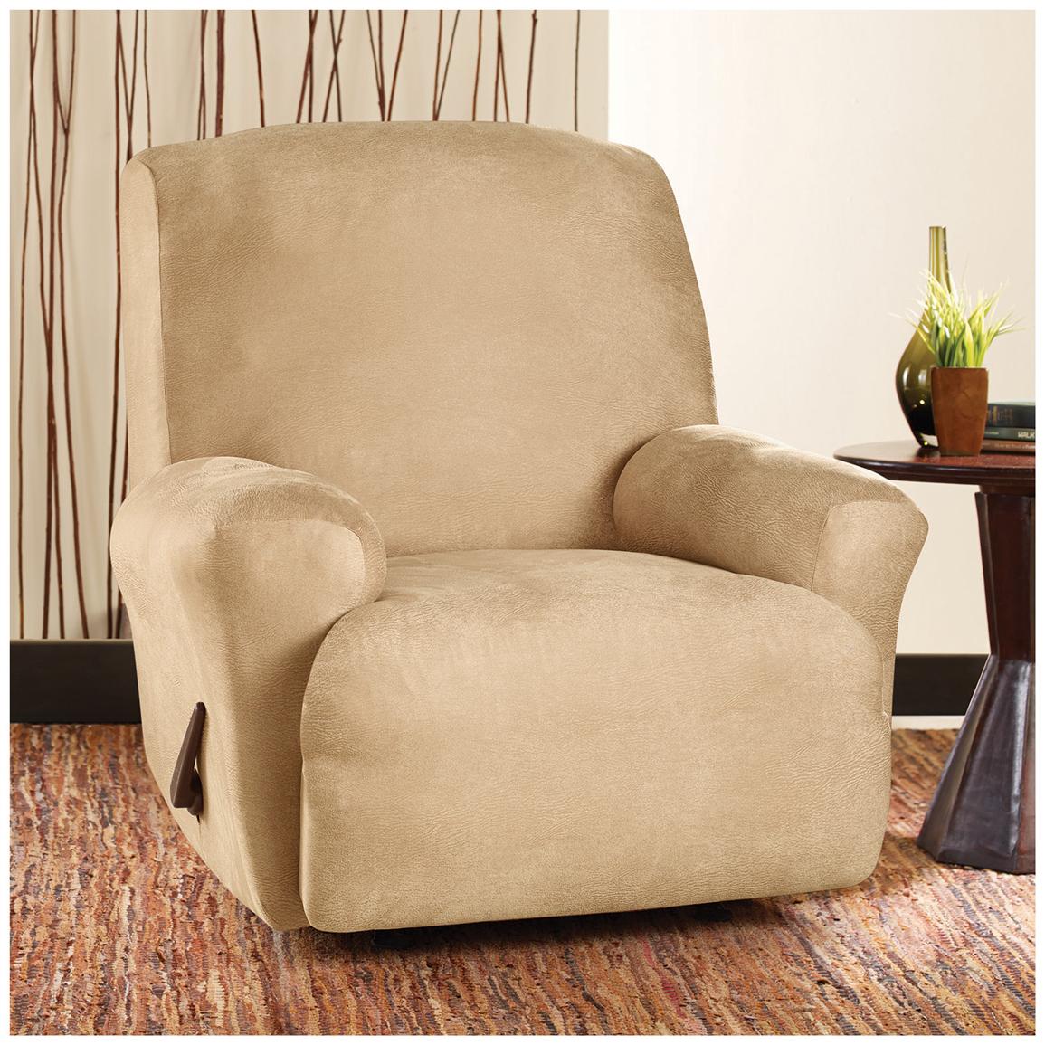 Sure Fit® Stretch Leather Recliner Slipcover 581254, Furniture Covers