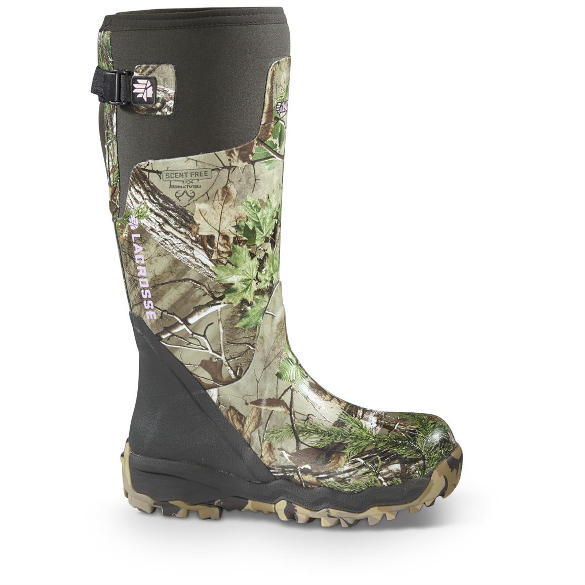 Women&#39;s 15&quot; LaCrosse Alphaburly Pro Realtree Xtra Camo Hunting Boots - 581858, Rubber & Rain ...