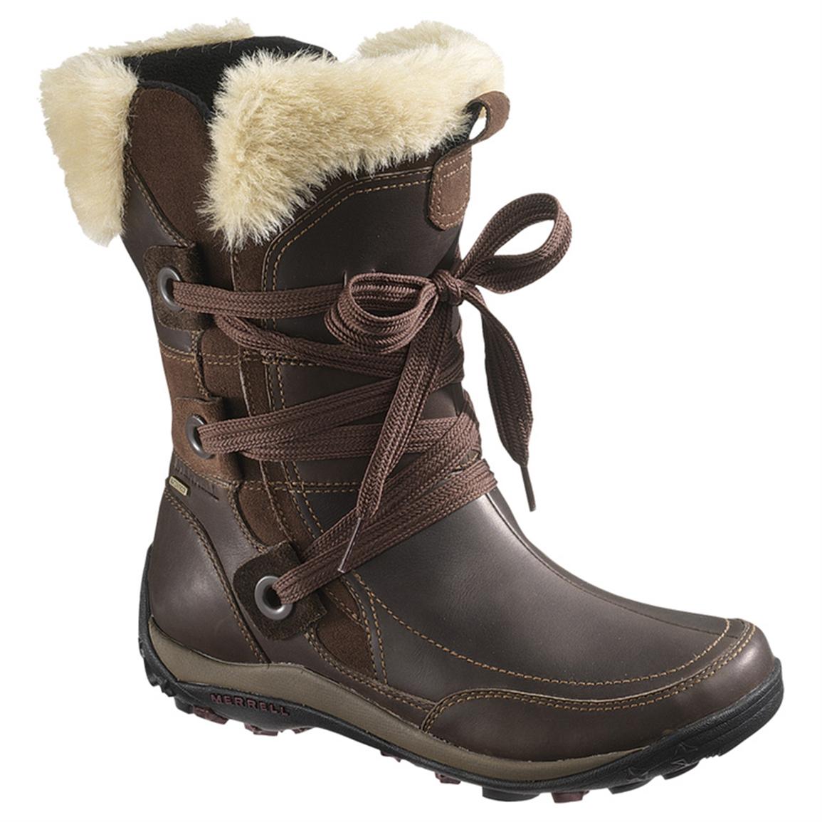 Women's MerrellÂ® Nikita Waterproof Insulated Winter Boots - 583711, Winter & Snow Boots at 