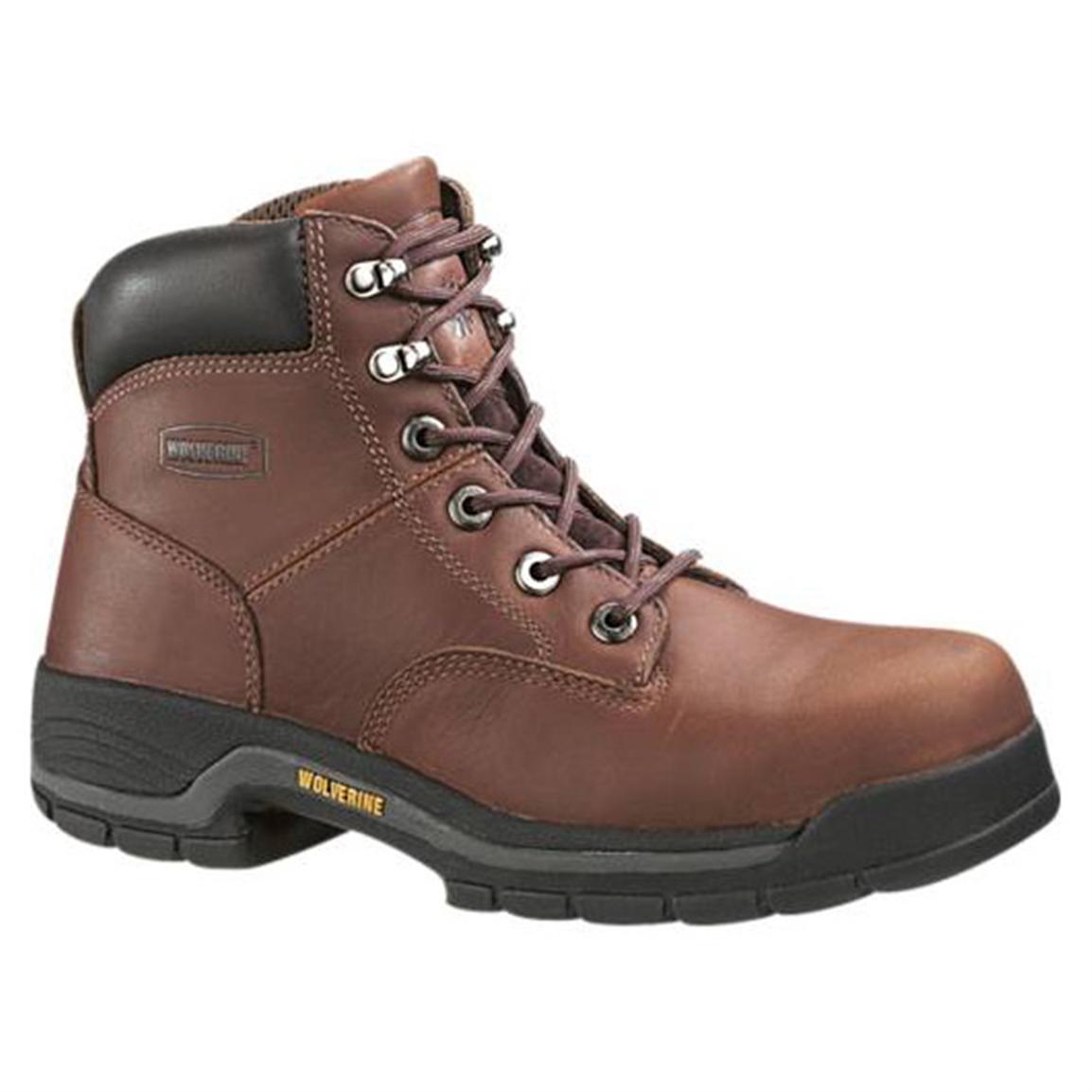 Women&#39;s Wolverine® Harrison Boots, Brown - 584197, Work Boots at Sportsman&#39;s Guide