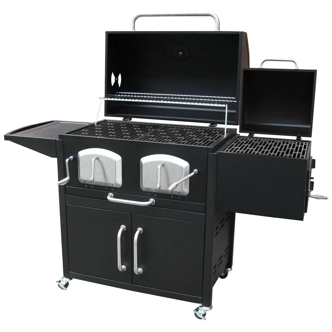 Landmann Bravo Premium Charcoal Grill with Offset Smoker Box 588493