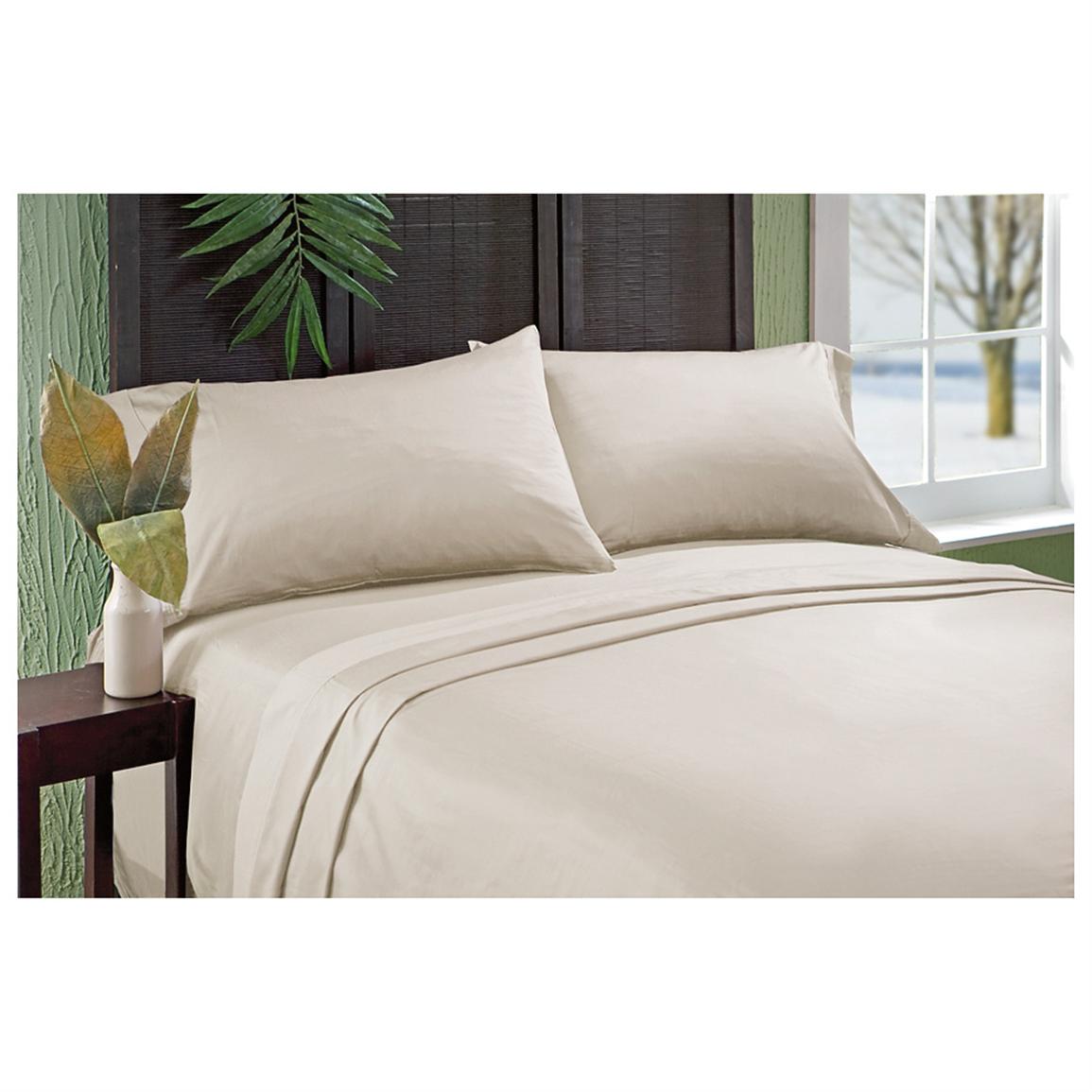 700 Thread Count Egyptian Cotton Sheet Set - 588965, Sheets at Sportsman&#39;s Guide