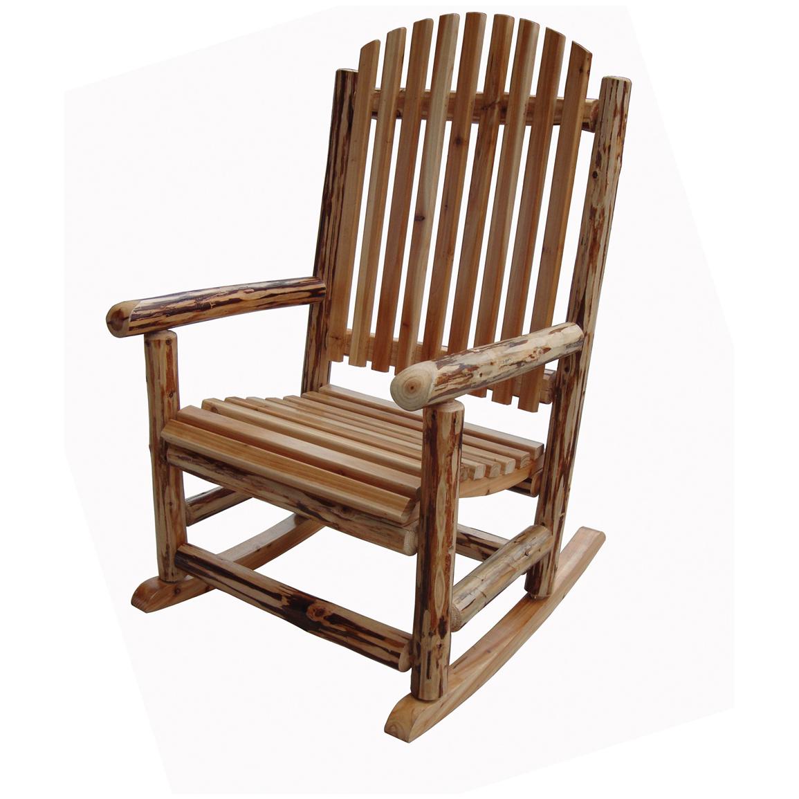 Rush Creek Log Cabin Style Rocking Chair 589901, Living