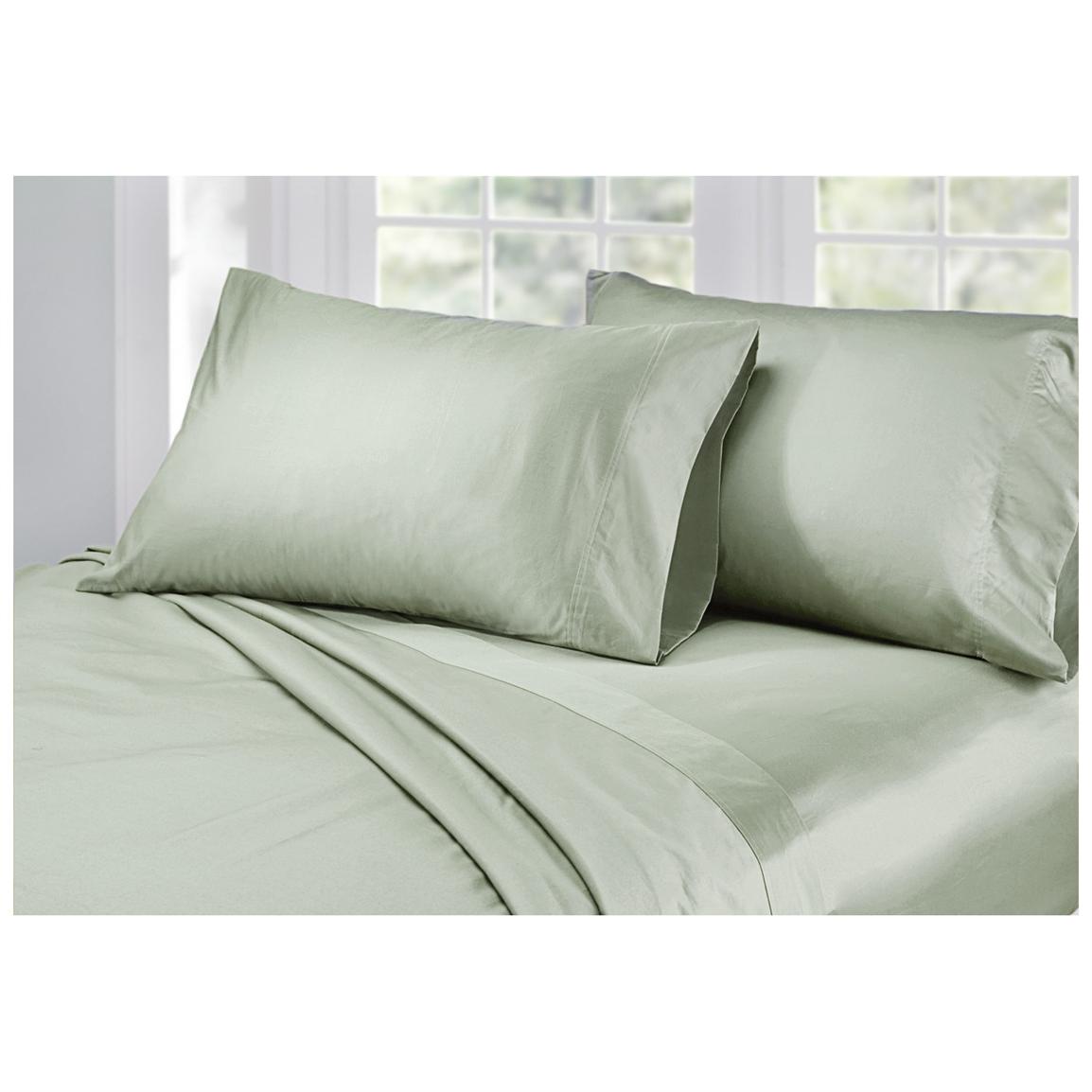 600 Thread Count Woven Egyptian Cotton Queen Size Sheet Set 589950 Sheets At Sportsmans Guide