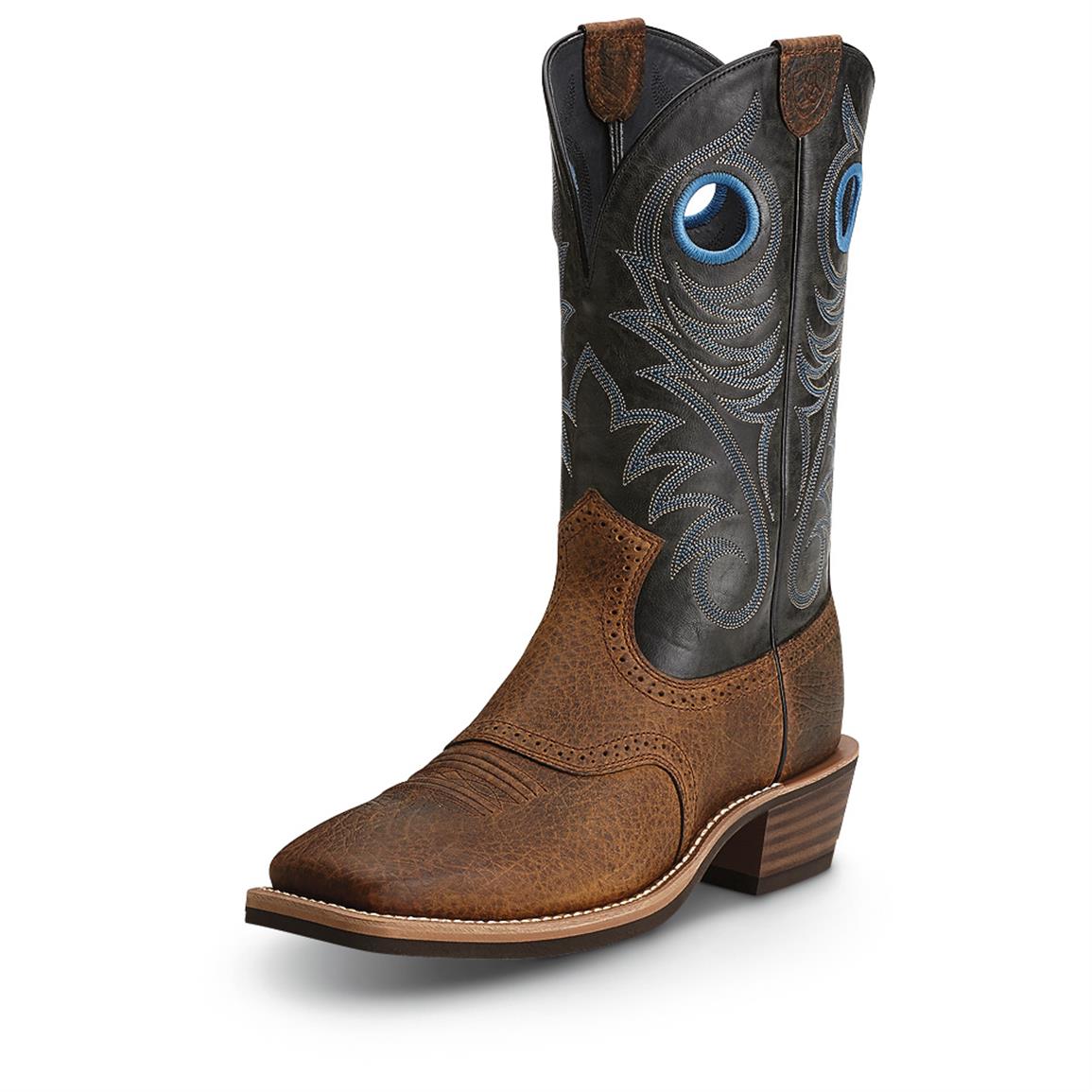 Ariat Roughstock Wide Square Toe Cowboy Boots 593394 Cowboy 