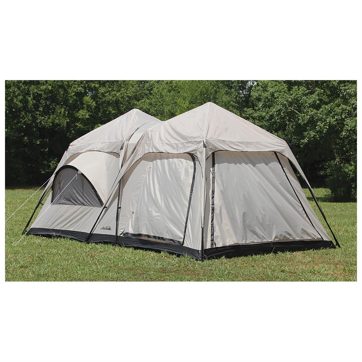 Texsport Twin Peaks 2room Cabin Dome Tent 594029, Cabin Tents at Sportsman's Guide