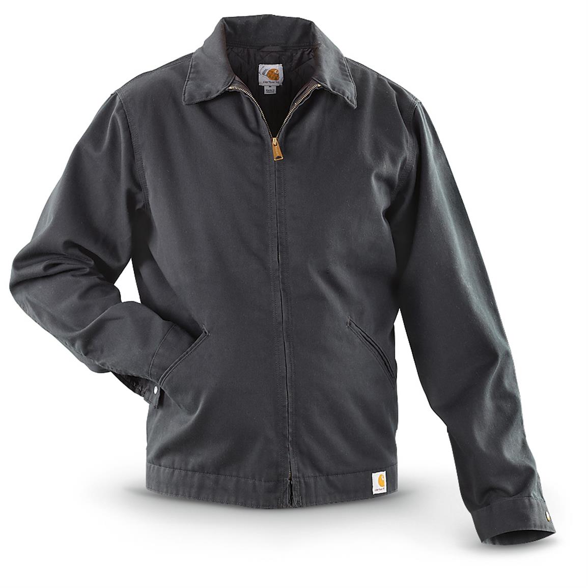 Carhartt Weathered Twill Work Jacket - 607652, Insulated Jackets