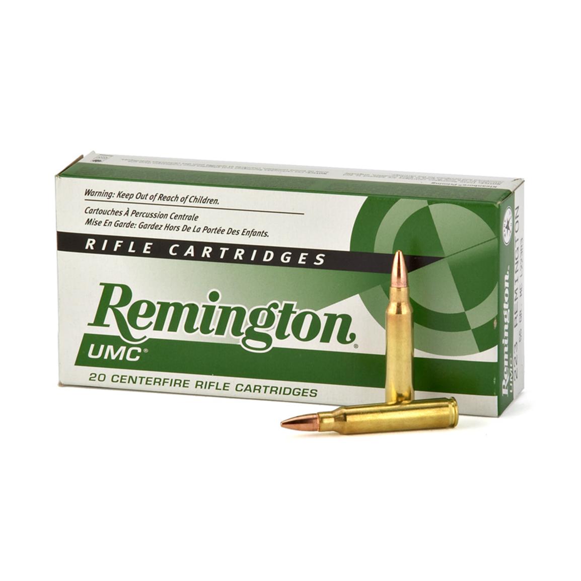 Remington® Umc® Rifle 223 Rem 55 Grain Mc 1000 Rounds 8767 223 Remington Ammo At 