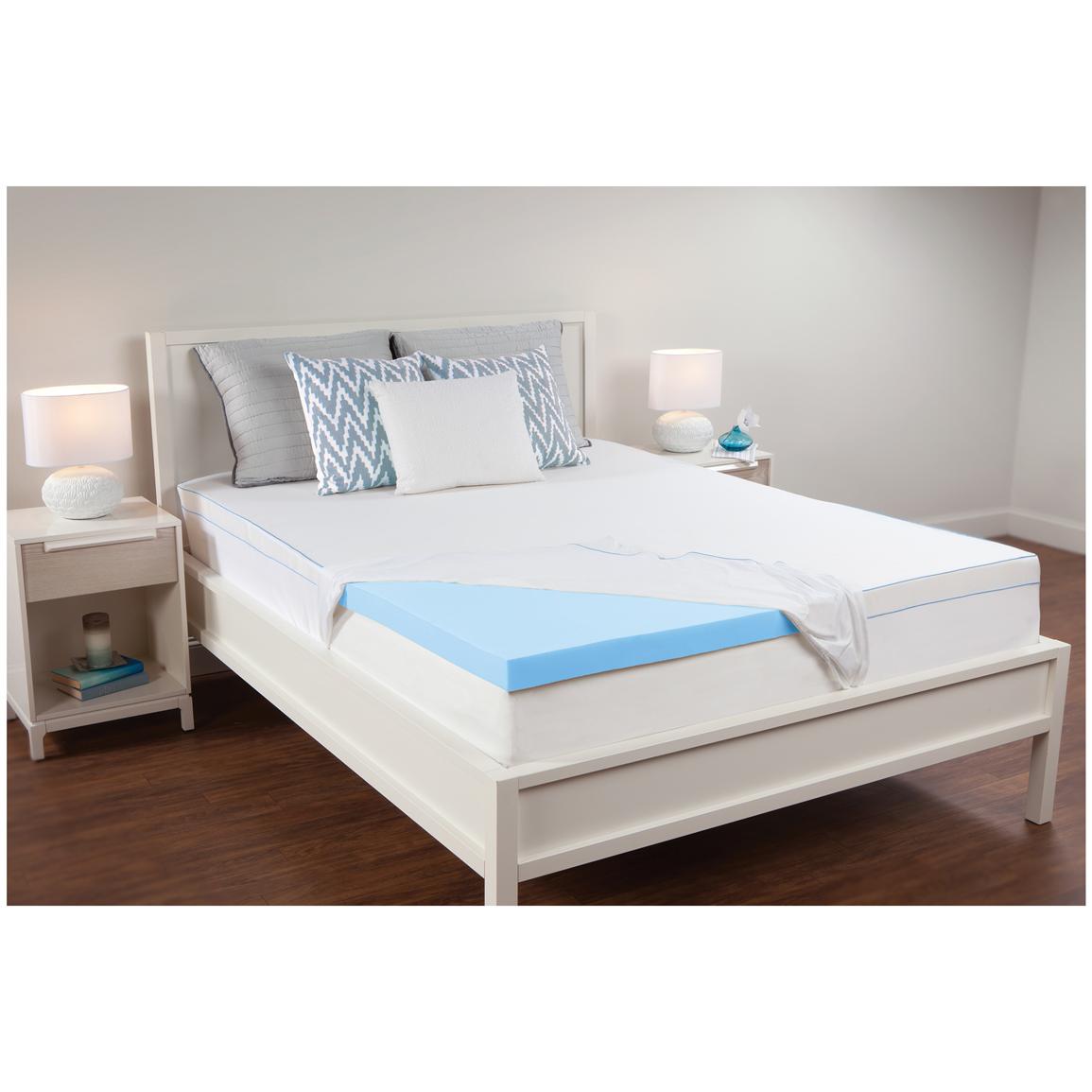 Sealy® 2.5" Memory Foam Mattress Topper 608323, Mattress Toppers at