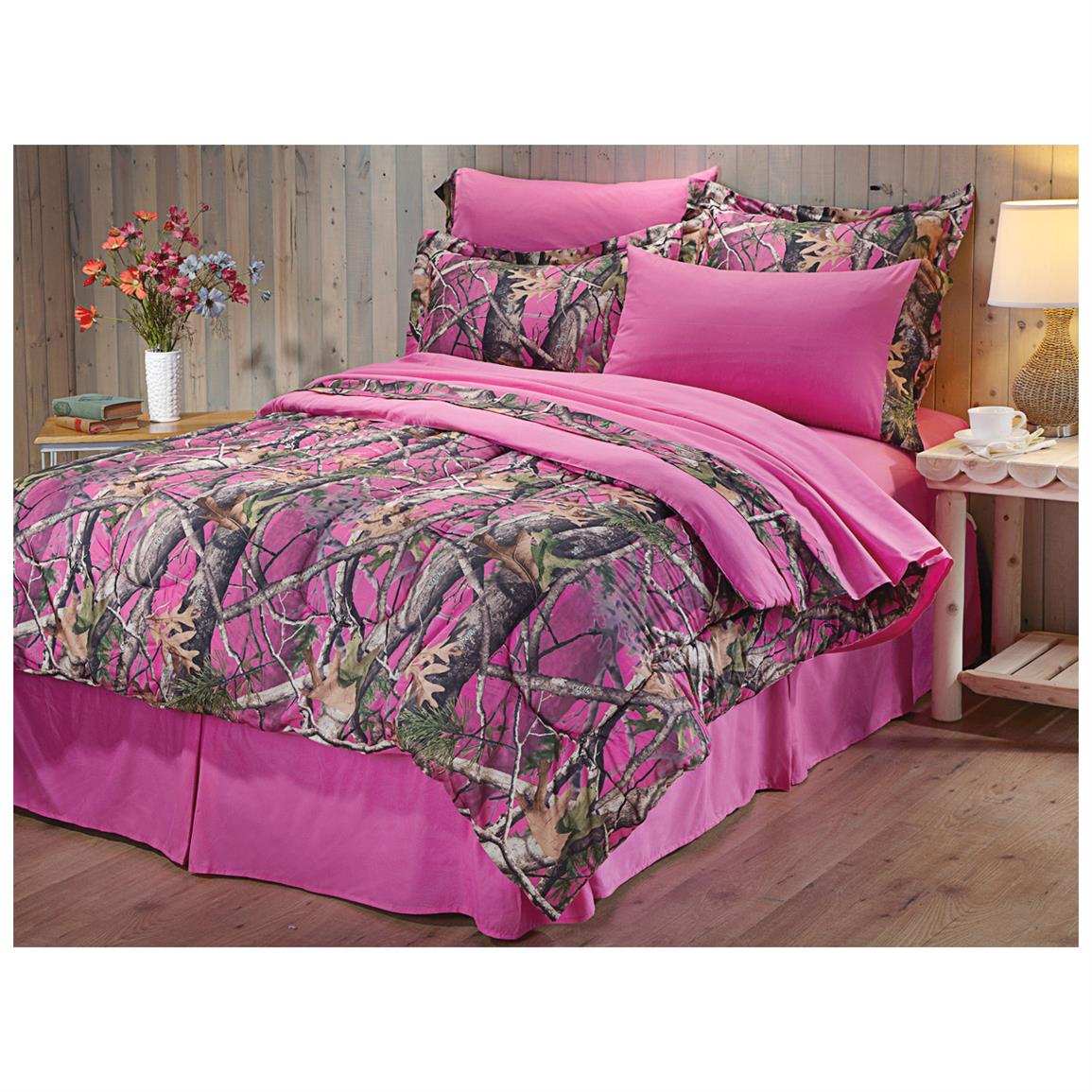 CASTLECREEK Next Vista Pink Camo Complete Bed Set - 609062, Comforters at Sportsman&#39;s Guide