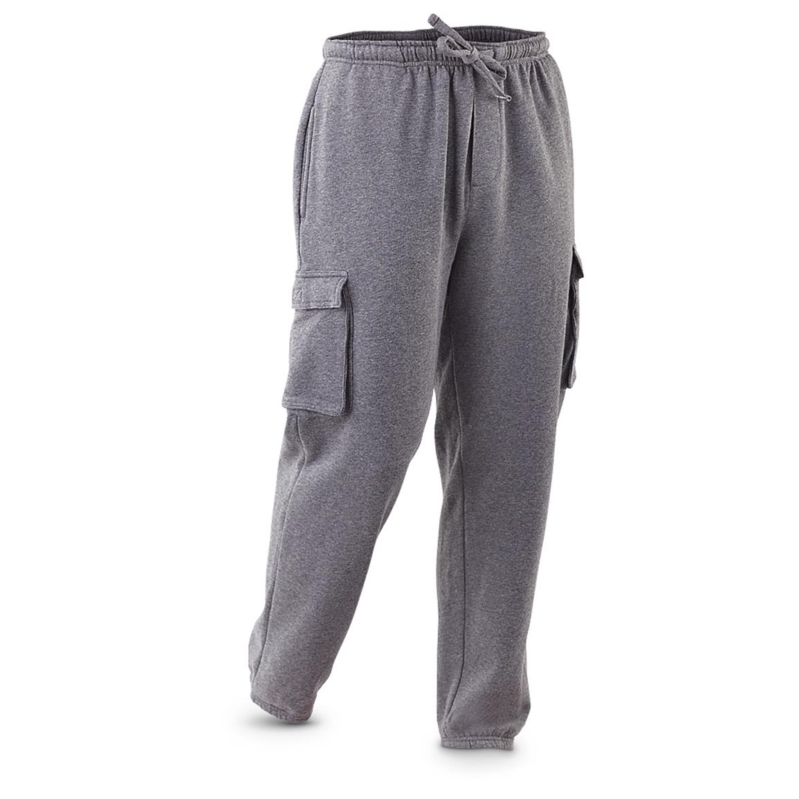 essentials men's fleece knit pants