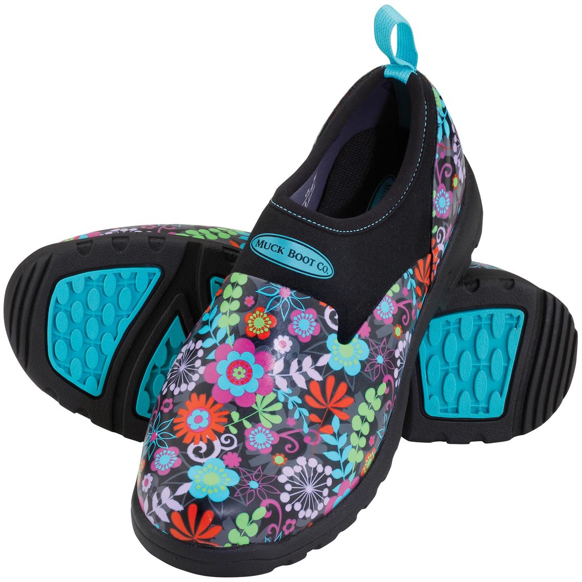 Women&#39;s Muck® Breezy Low Print Shoes - 611991, Rubber & Rain Boots at Sportsman&#39;s Guide