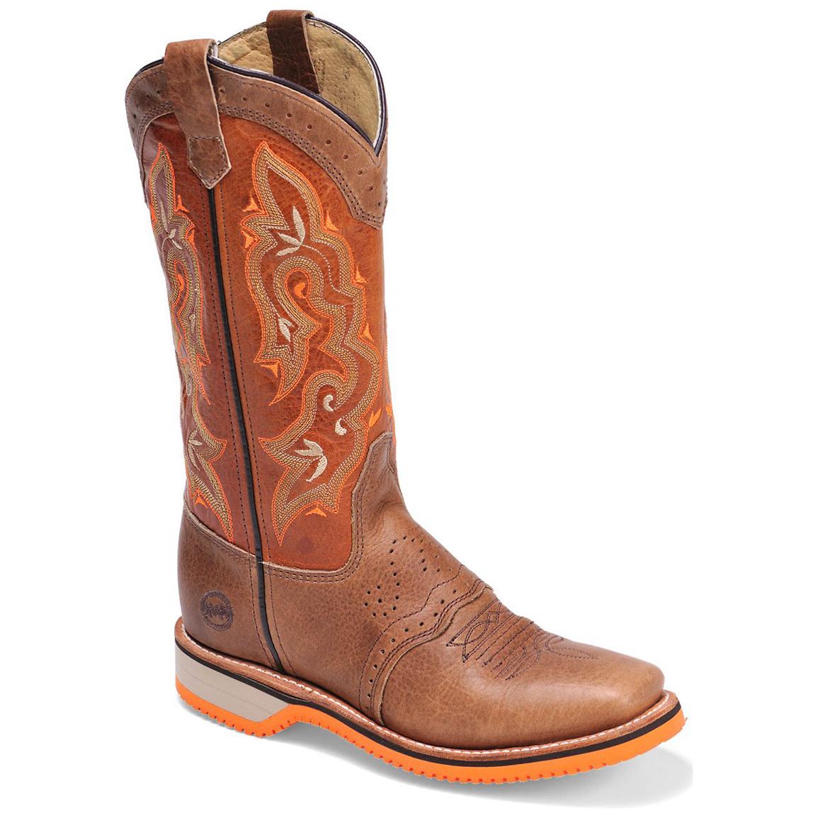 Women's Double-H® 12" Domestic Square Toe Roper Western Boots - 612744