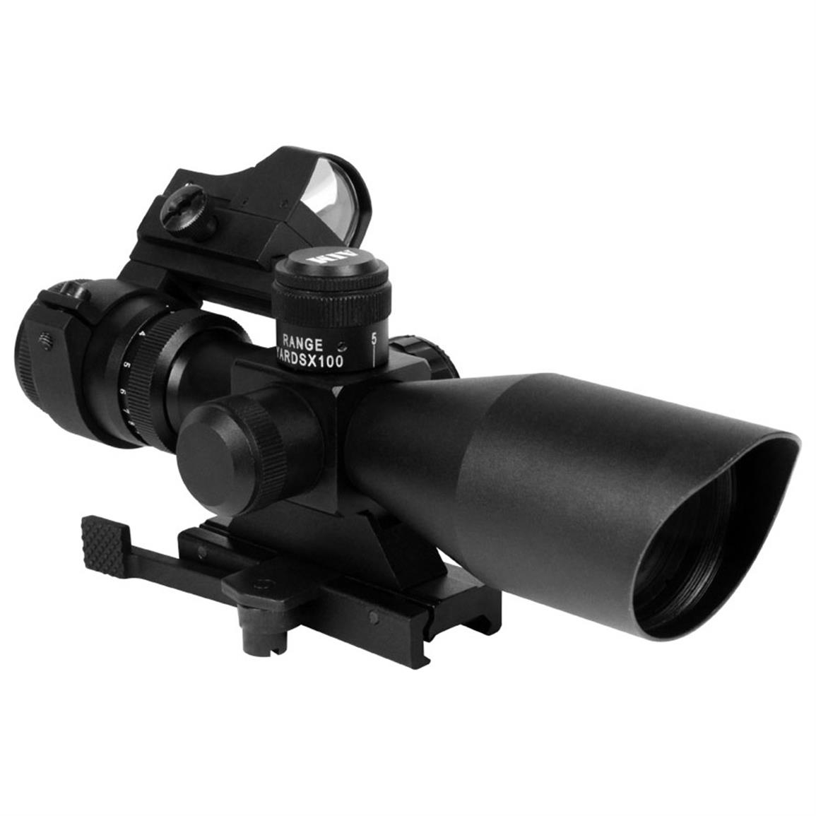 Aim Sports Cqb Combo 3 9x40mm Scope With Red Dot Sight 612952 Rifle