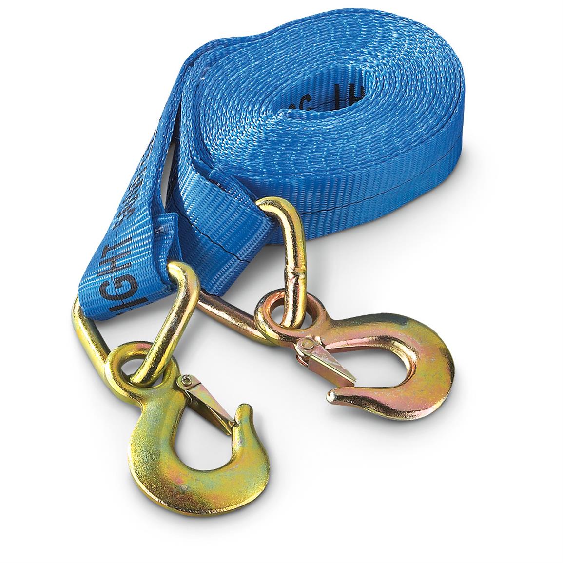 2Pk. Erickson 2"x20' 10,000lb. Tow Straps with Snap Hooks