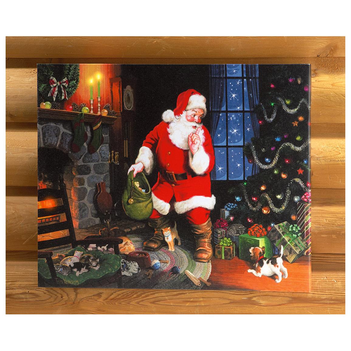 Canvas-wrapped Christmas Wall Art - 616310, Seasonal Gifts ...