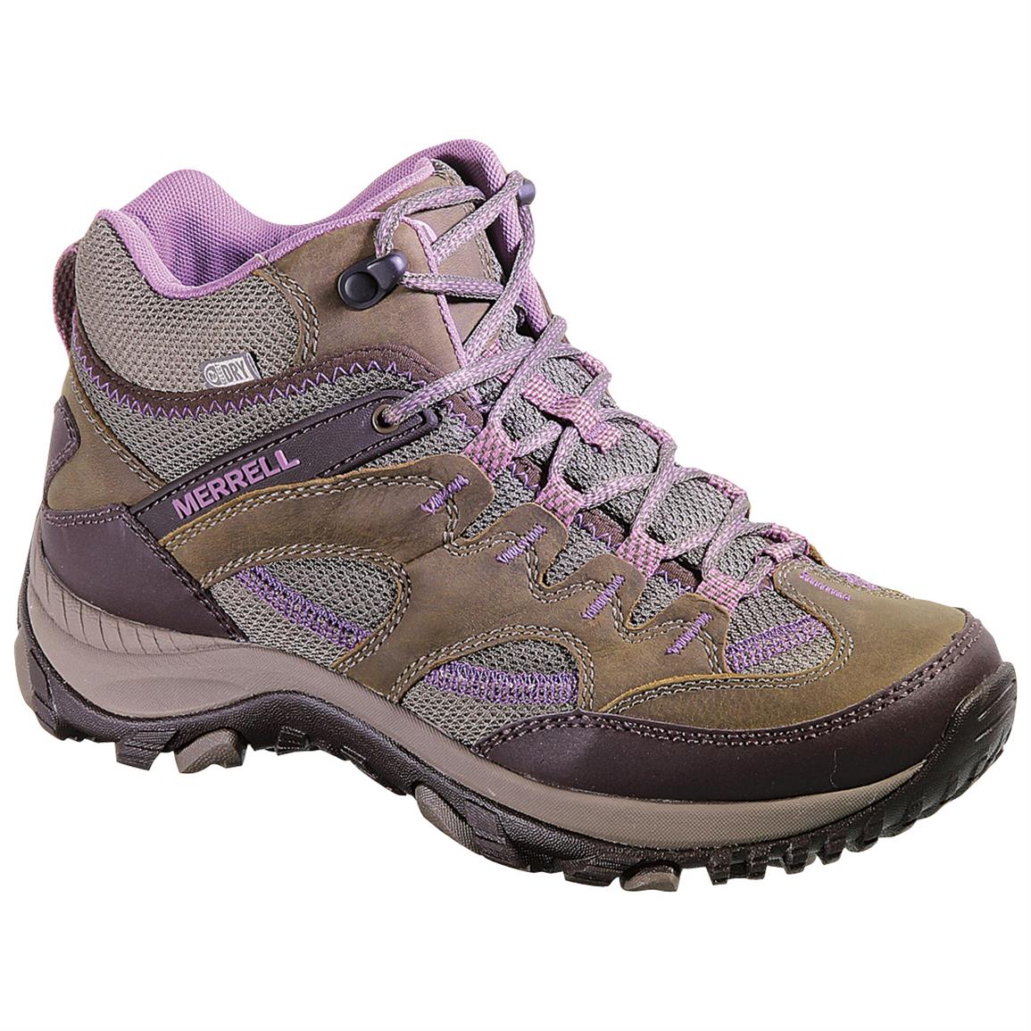 Women's Merrell Salida Mid Waterproof Hiking Boots - 617460, Hiking Boots & Shoes at Sportsman's 